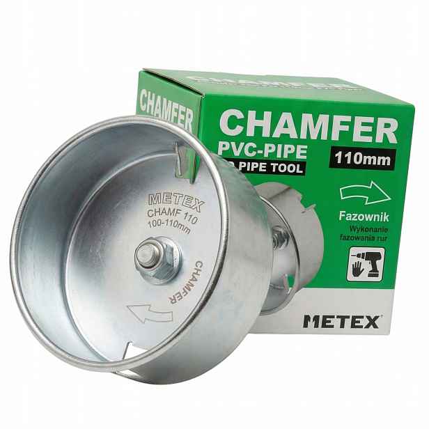 Fázovač Pvc trubek 110 mm Chamf 110 vrtačka 15 sekund fáze Gradovač