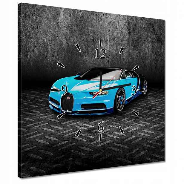 Hodiny 40x40 Bugatti Auto pro chlapce