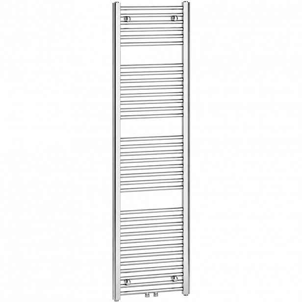 Koupelnový radiátor Benito - středové připojení 50mm/boční - 555 W - chrom - 1700x450 mm