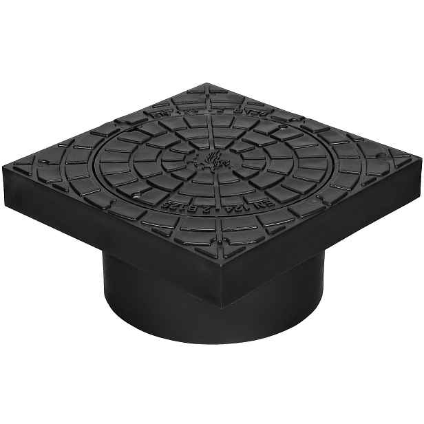Kryt poklopu pro Trubky 315 mm B125 (12,5T) Polský výrobek, černý