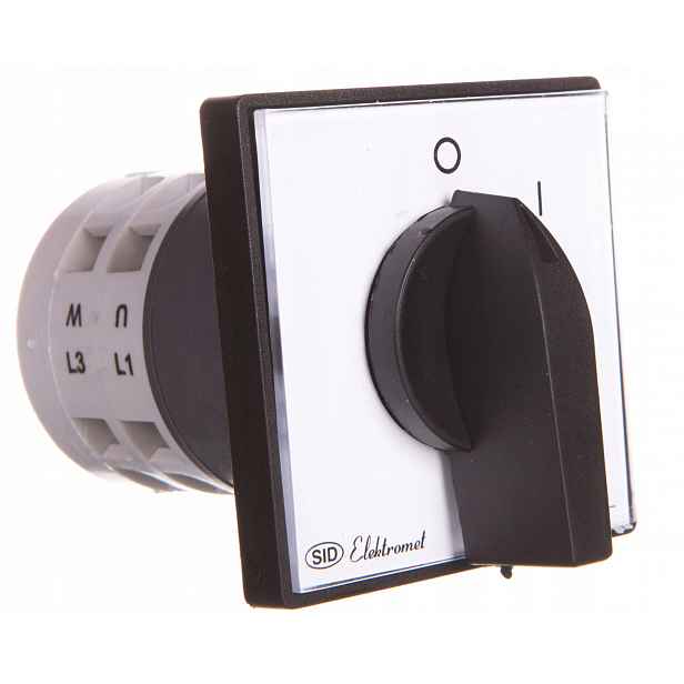 Luk E25-12 Vačkový spínač 0-I zapnutí-vypnutí 25A IP65 Elektromet 952501