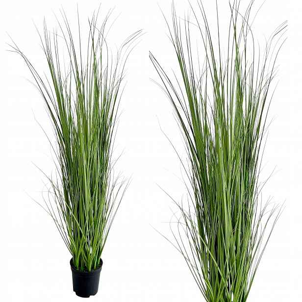 Umělá Tráva V Květináči Vysoká Dekorativní Rostlina Do Kanceláře Obývacího Pokoje 90 cm