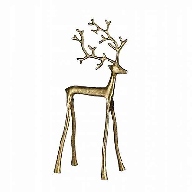 Vánoční figurka sob zlatá 35 cm