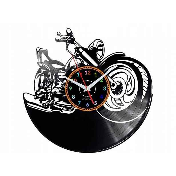 Motorka Motocykl Nápad na Dárek Nástěnná Dekorace z vinylové desky