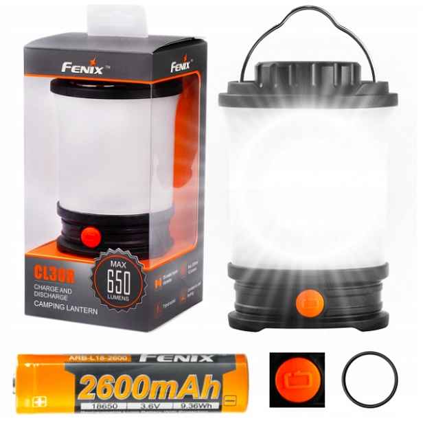 Multifunkční svítilna Fenix 650 lm Led CL30R