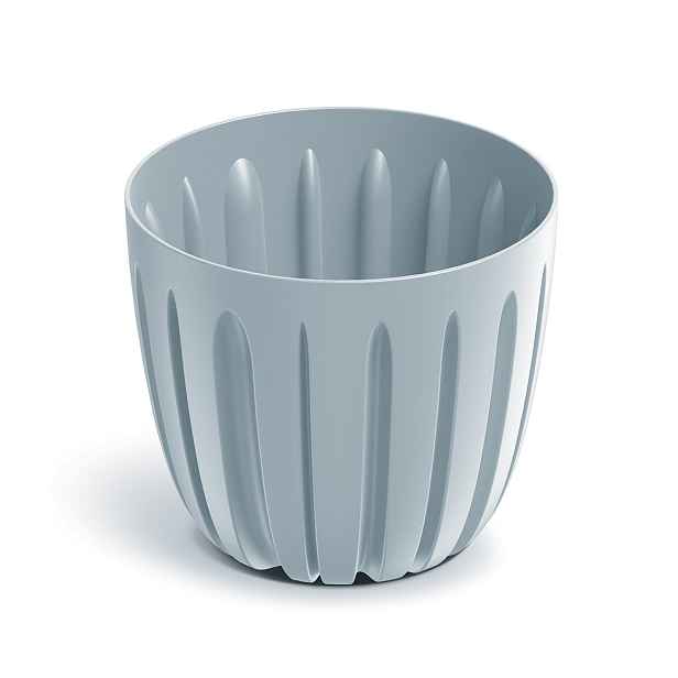 Prosperplast Plastový květináč WARIOS světle šedý, varianta 13,8 cm