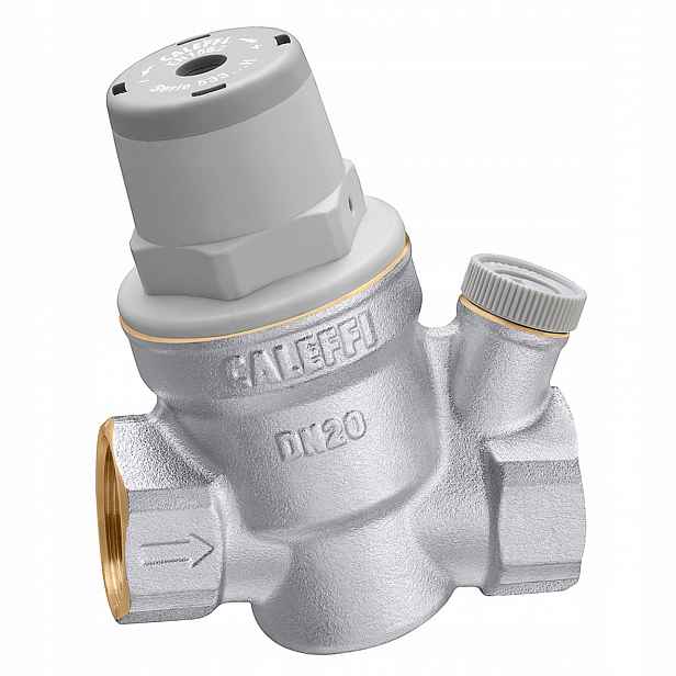 Šikmý reduktor tlaku Caleffi 533441H Dn 15 1/2" Gw s manometrem