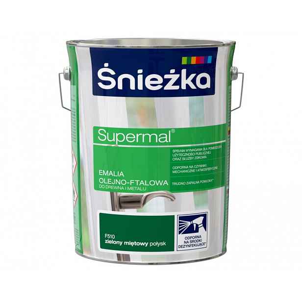 Śnieżka Supermal zelená mátová 5l lesk