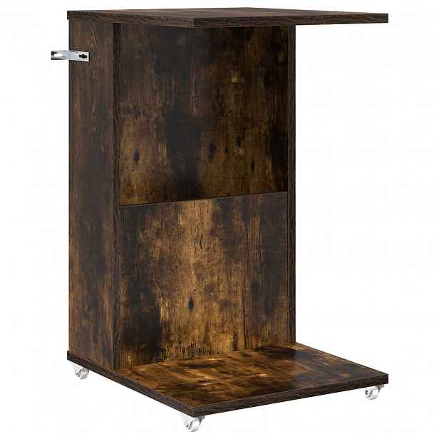 vidaXL Boční stůl 40 x 35 x 60 cm Kompozitní dřevo Kouřový dub