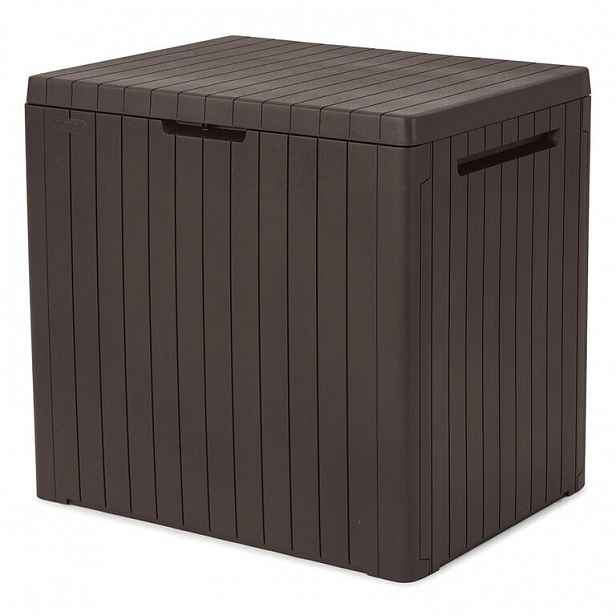 Zahradní úložný box CITY 113 l, hnědá