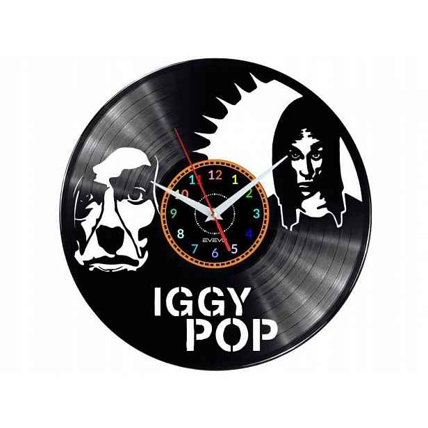 Iggy Pop Dárek Originální dekorace do domu Hodiny z vinylové desky
