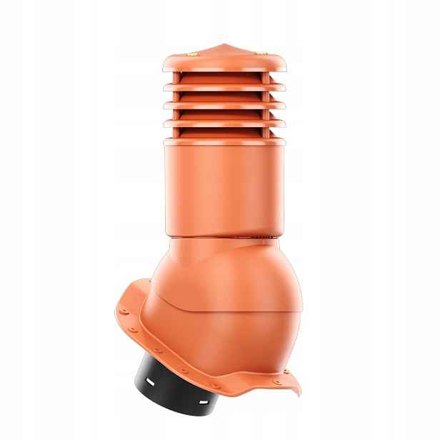 Větrací komín Smartline profil R fi 150 mm, zateplený cihlovým povrchem