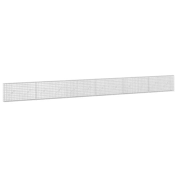 vidaXL Gabion s drátem 3,5 mm a síťkou 5x5 cm 600x10x50 cm