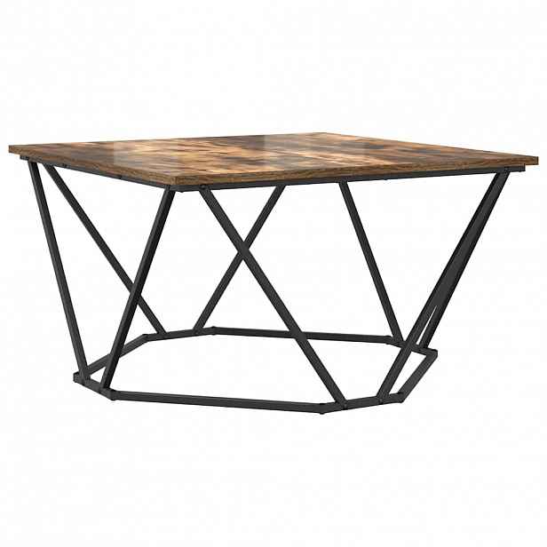 vidaXL Konferenční stolek Kouřový dub 80 x 80 x 45 cm
