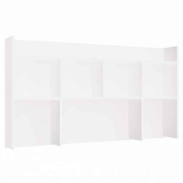 VÝPRODEJ - Nástavba na psací stůl 130 cm CULLMAN - bílá