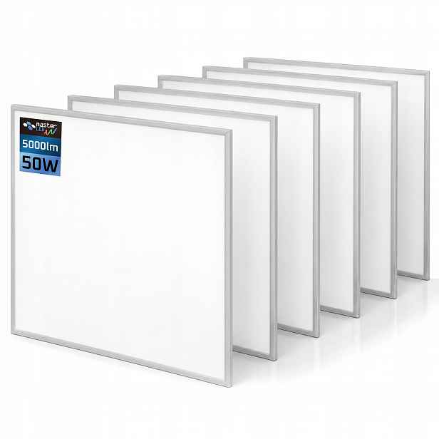 6x Stropní panel stropní svítidlo Led lampa 50W kazeta 60x60cm 4000K závěsná