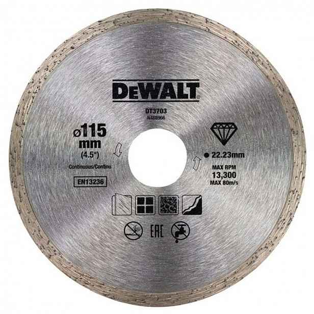 DeWALT - Diamantový řezný kotouč na keramiku 115x22,2 mm DT3703