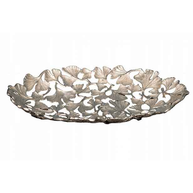 Gingko mísa stříbrná 40x26 cm Invicta