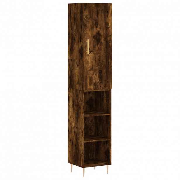 vidaXL Skříň highboard kouřový dub 34,5 x 34 x 180 cm kompozitní dřevo