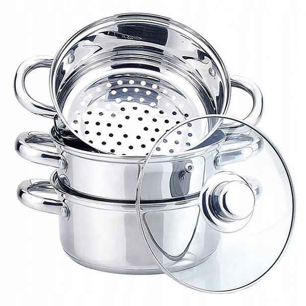 Hrnec na vaření v páře 18 cm 2L Inox nerezová ocel Indukce 2900-18