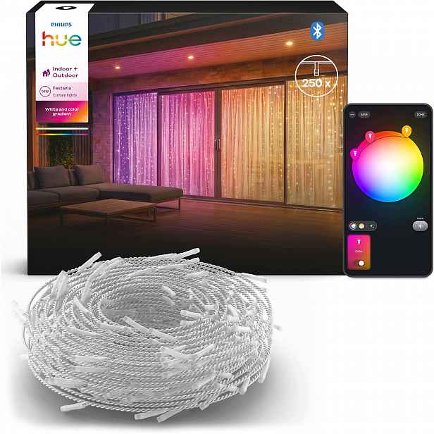 Světelný Závěs 1,35 × 2 m Gradient Rgbic Festavia Curtain Philips Hue