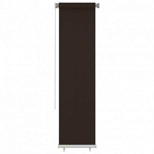 vidaXL Venkovní roleta 65 (Š) x 230 (V) cm hnědá HDPE
