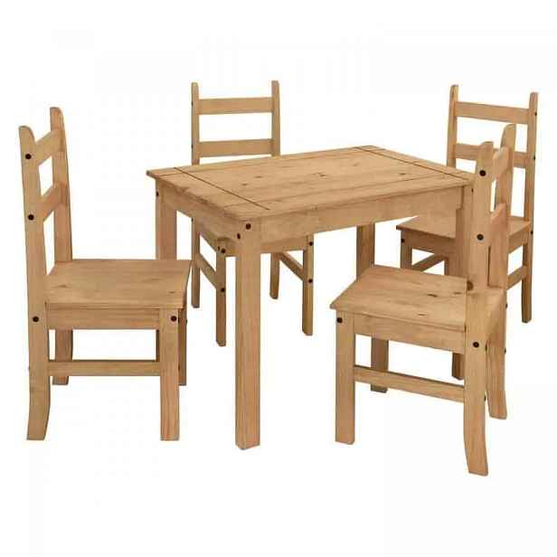 Idea Stůl + 4 židle CORONA 3 vosk