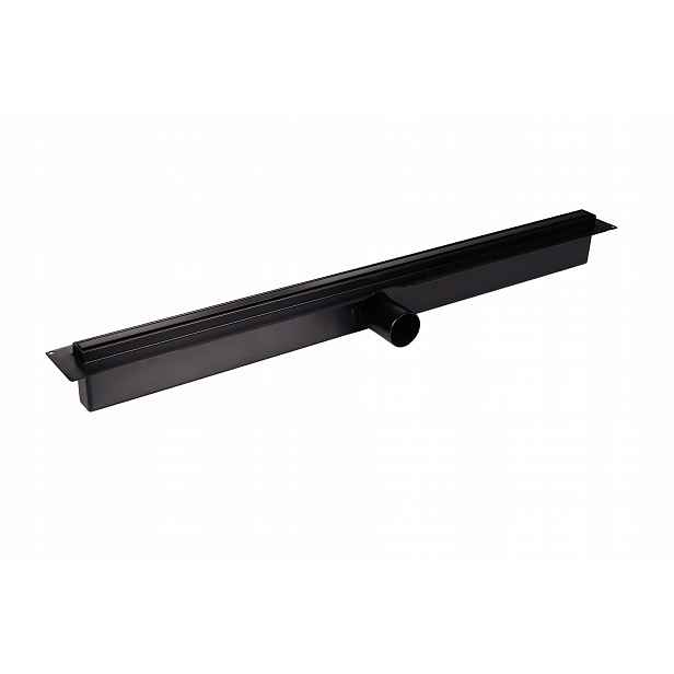 Lineární Odtok Slim Černý 75 CM Nerezová Ocel
