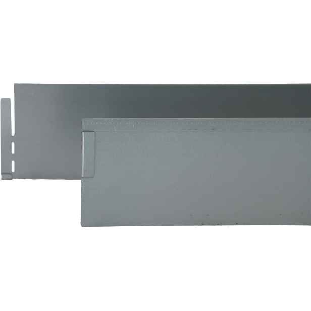 Záhonový pozinkovaný obrubník BestBerg BBLE-10ST / 1195 x 130 x 0,65 mm / 5 ks / stříbrná