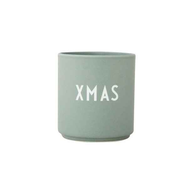 Zelený hrnek z imitace porcelánu Design Letters Favourite, 0,25 l