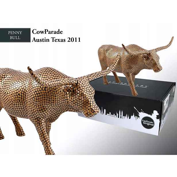 CowParade Austin Texas 2011, Penny Bull, autor: Tao LaBossiere.