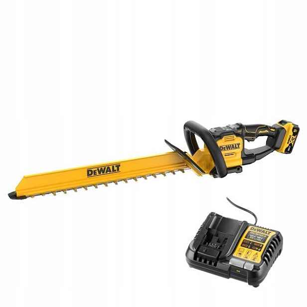 Akumulátorové nůžky na živý plot 60 cm, 18 V Xr Dewalt [DCMHT567P1-QW] 5,0 Ah