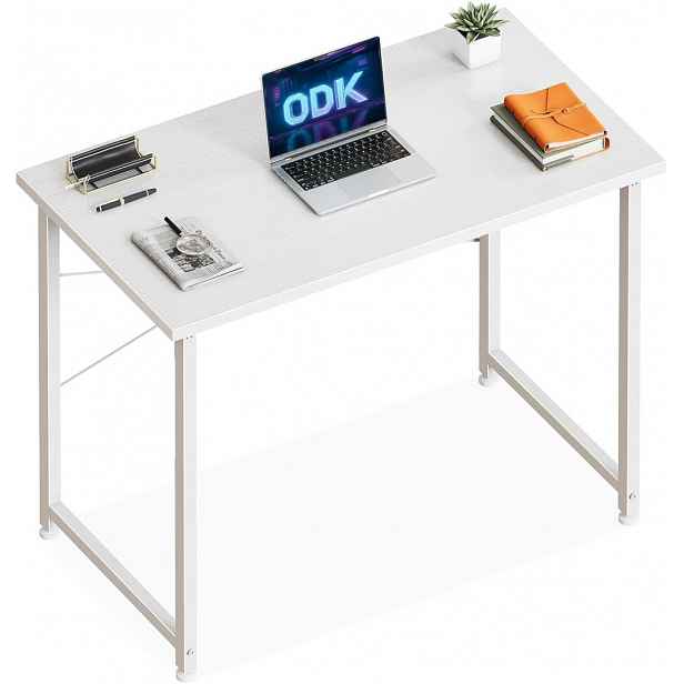 Obdélníkový psací stůl Odk 100 x 48 x 74 cm, bílý, moderní