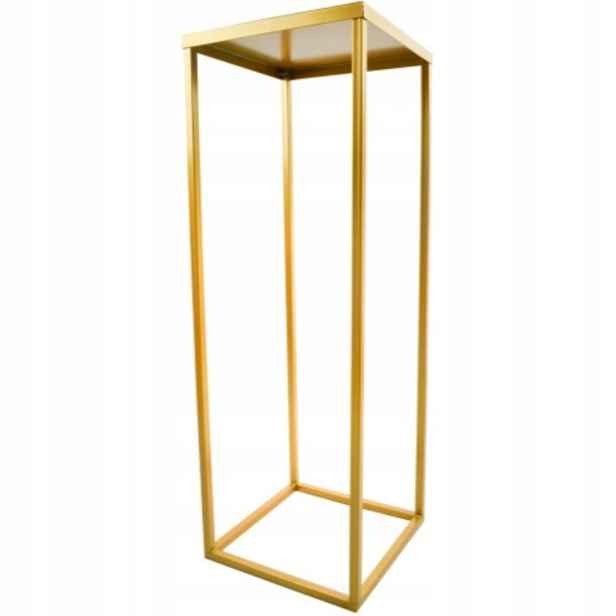 SIMPLE-12 Držák Na Květináč 60 cm kovový, zlatý, 1-úrovňový