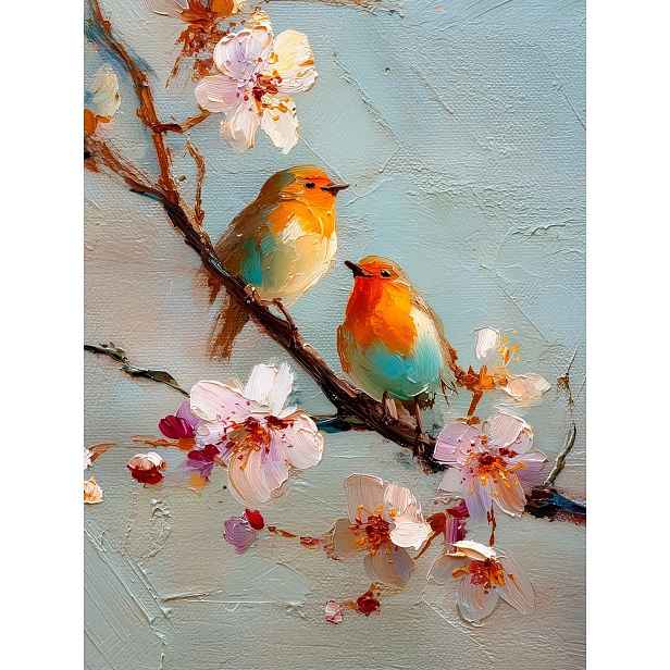 Tištěný obraz s rámem 60x80 cm Robins – Styler