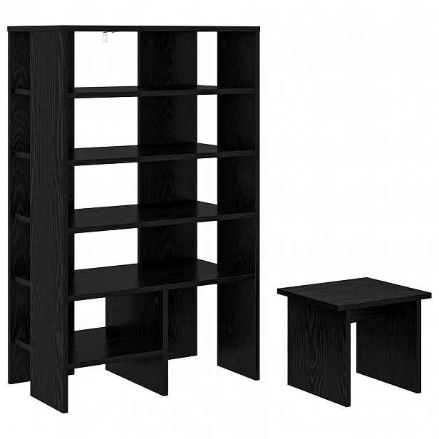 vidaXL Skříň na obuv 2 ks 62 x 35 x 100 cm Kompozitní dřevo Černý dub
