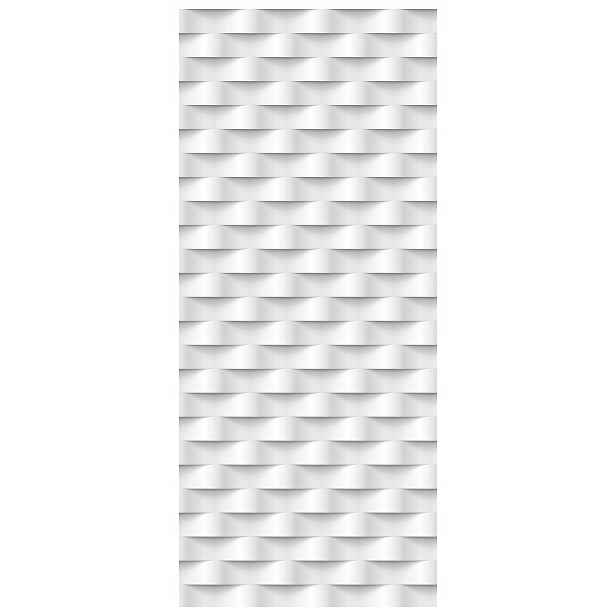 Fototapeta Geometrický 3D vzor bloky bílá šedá iluze 91x211 lepidlo