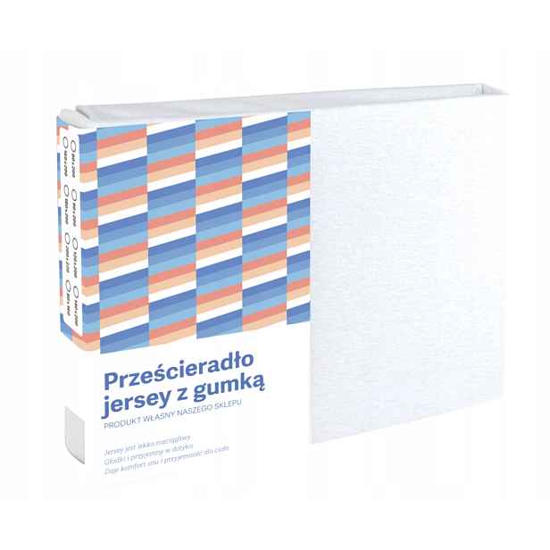 Prostěradlo Jersey S Gumičkou 200X220 Bílé Matné Na Matrace Bavlněné