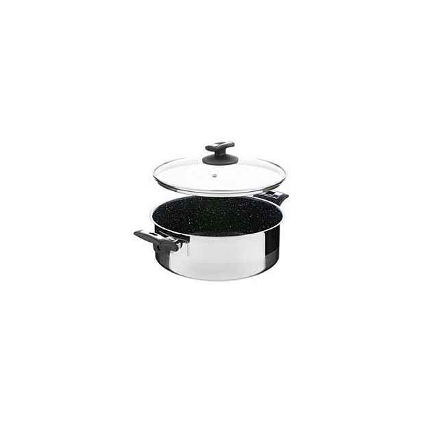 rendlík+PO d26cm, CERAMMAX PRO COMF., 4,5l černý granit, NR