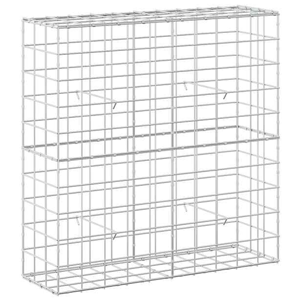 vidaXL Gabion s drátem 5 mm a síťkou 10x10 cm 100x30x100 cm