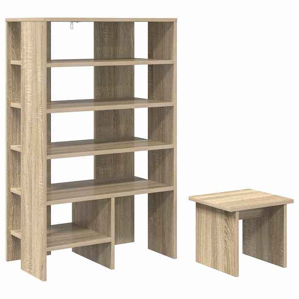 vidaXL Skříň na obuv 2 ks 62 x 35 x 100 cm Kompozitní dřevo Dub sonoma