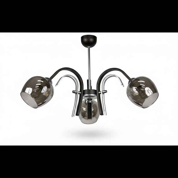 Euro-Lamp Stropní Svítidlo Ika 3 Bronz Klosz chrom koňak 3X60W Produscent