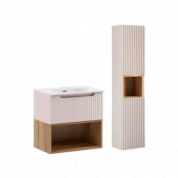 Petits-meubles KOUPELNOVÝ NÁBYTEK 61cm Riva 2er-Set Kašmír