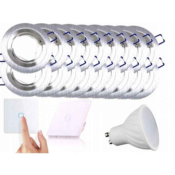 Sada Halogenové Led svítidlo 18x Vypínač +Žárovky