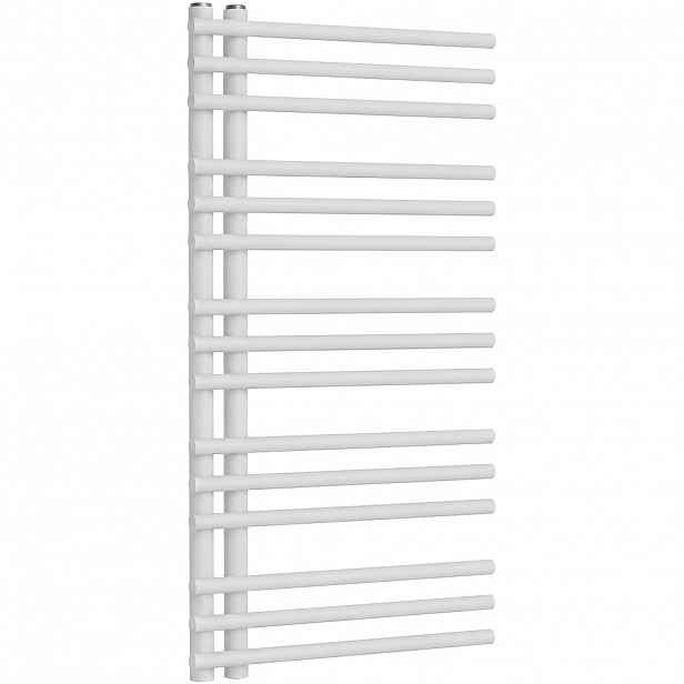 Koupelnový radiátor Burke - L/P - asymetrické připojení 50mm - 359 W - bílá lesklá - 1000x500 mm