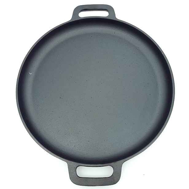 Litinová grilovací pánev BestBerg BBBQ-10GP / Ø 34,5 cm / antracit