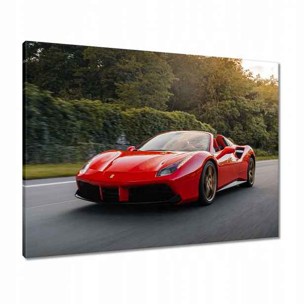 Obrazy 80x60 Červené Ferrari Cesta
