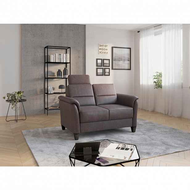 Sit & More DVOUMÍSTNÁ POHOVKA, textil, hnědá