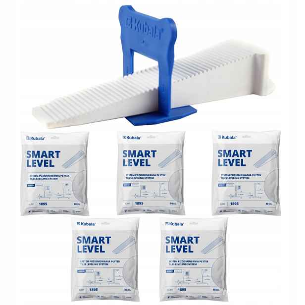 Kubala 1895 Smart Level Klíny Pro Vyrovnávání Dlaždic Sada 250 Kusů