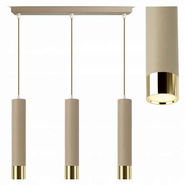 Závěsná stropní lampa Kaszmir Béžová Ecru Led do kuchyně obývacího pokoje nad pracovní desku